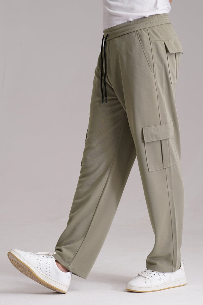 6 Pocket Baggy Cargo Trousers - Mint