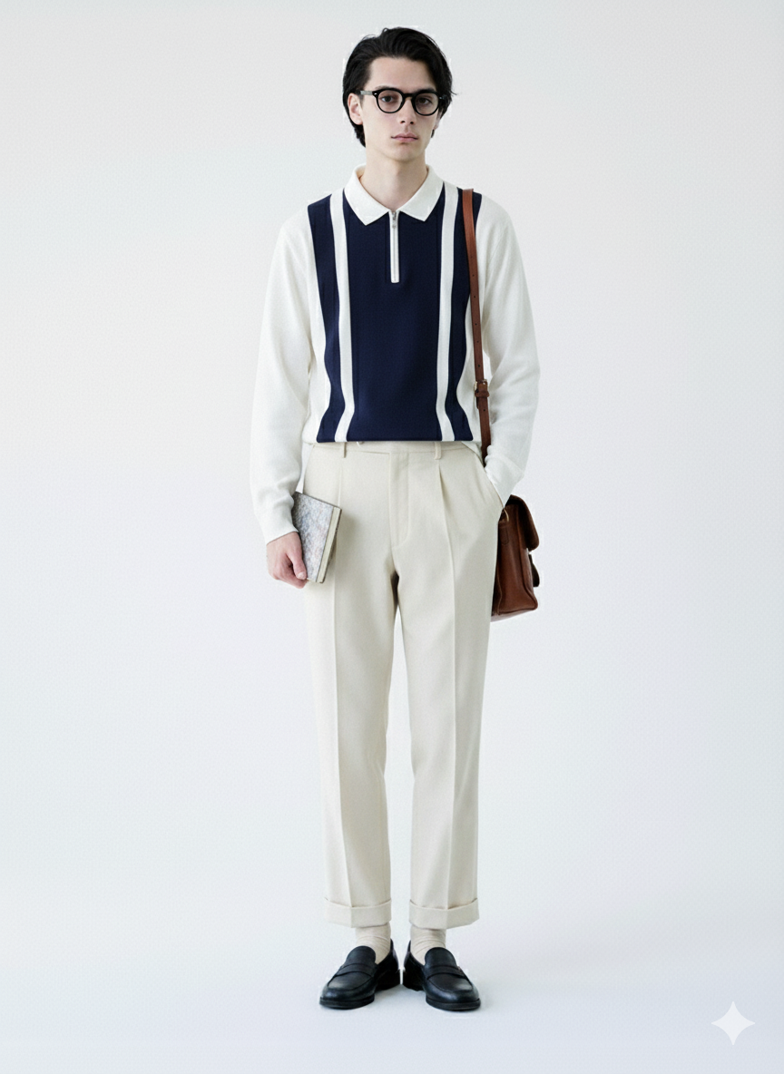 Full sleeve Zipped Polo
