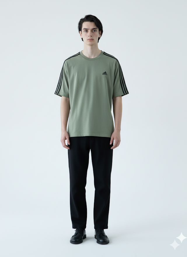 Adidas Men's 3-Stripes Essential T-Shirt
