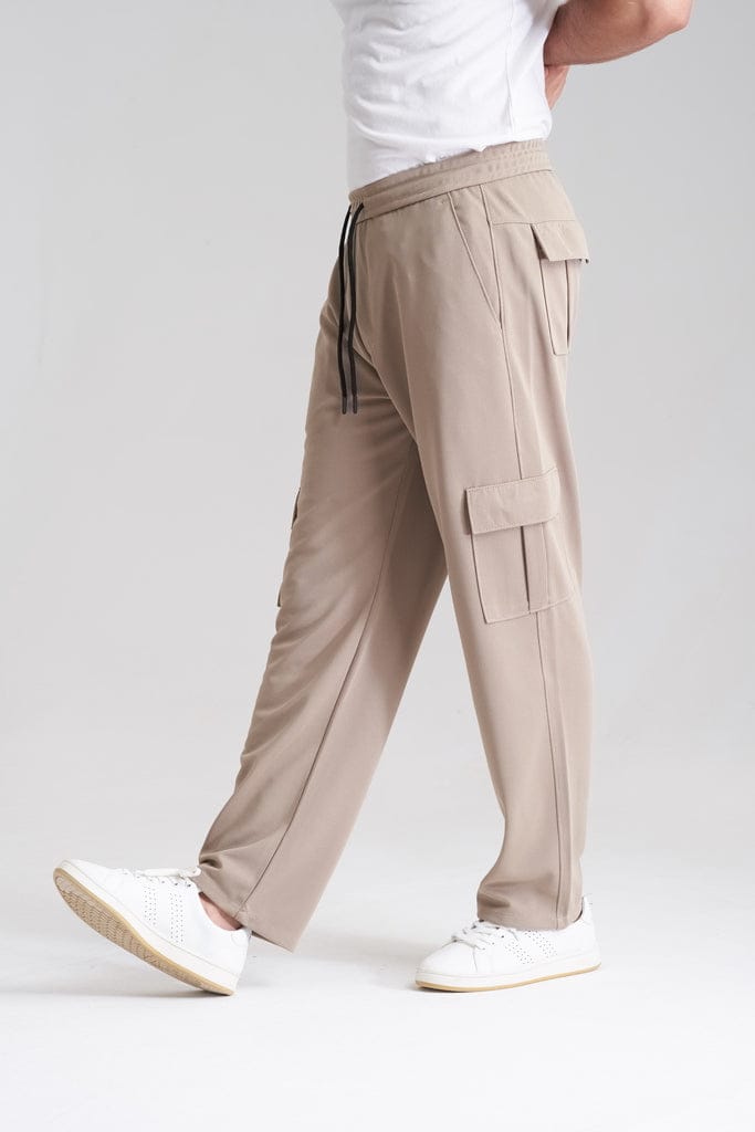 6 Pocket Baggy Cargo Trousers - Skin