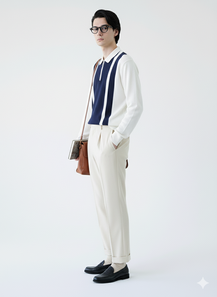 Full sleeve Zipped Polo